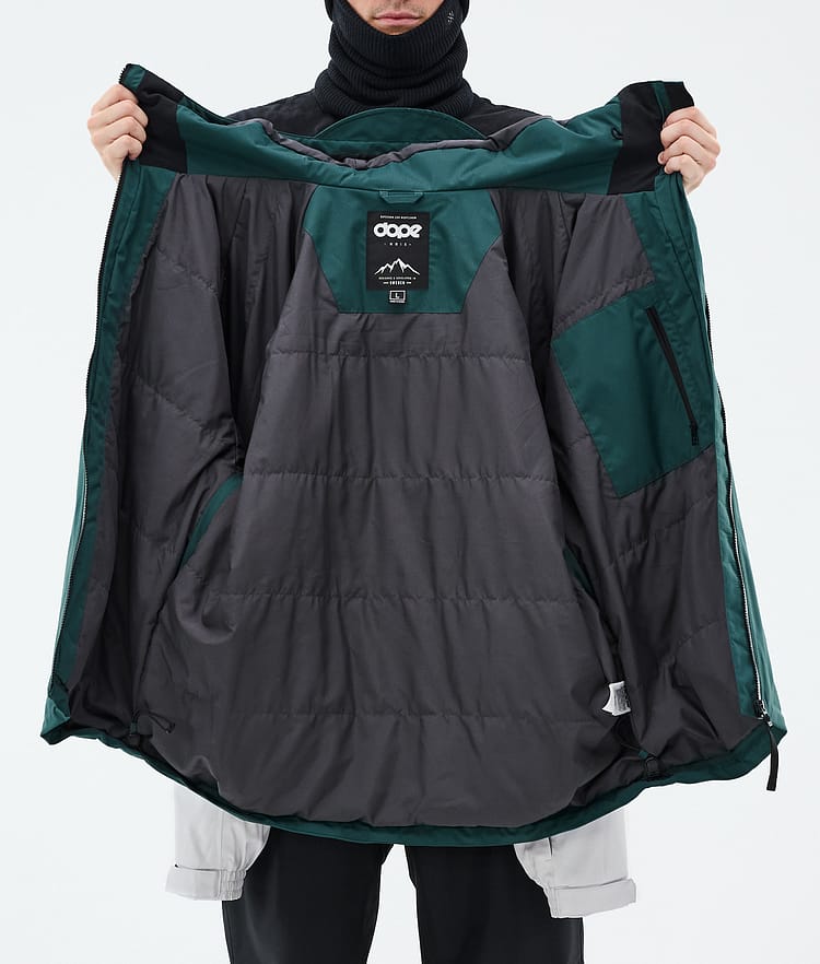 Dope Spartan Kurtka Narciarska Mężczyźni Stripe Bottle Green/Light Grey, Zdjęcie 8 z 8