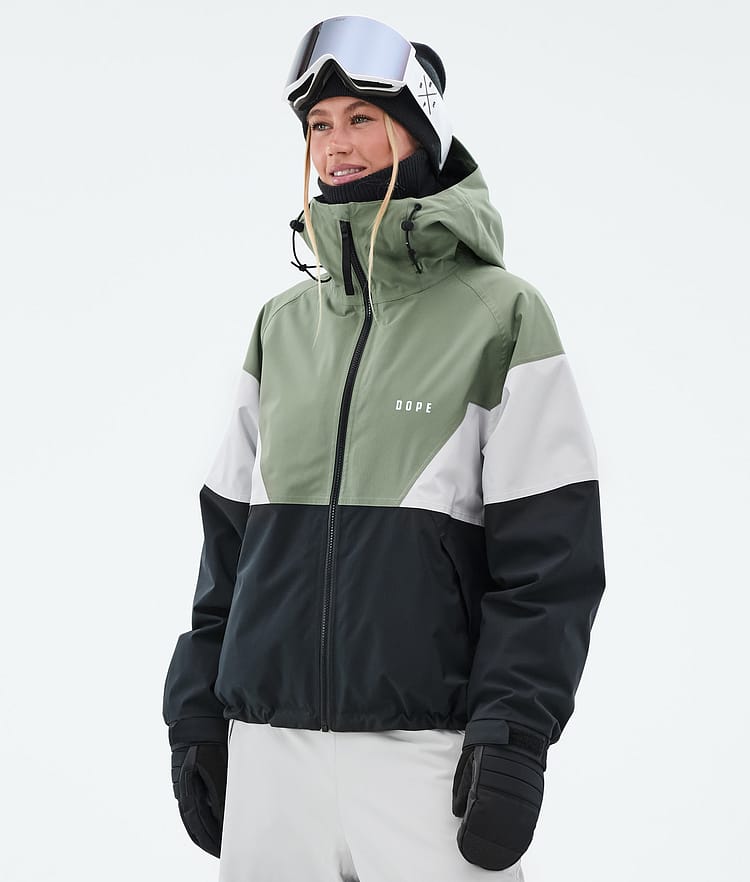 Dope Spartan W Ski Jacket Women Sport Moss Green/Light Grey/Black, Image 1 of 8