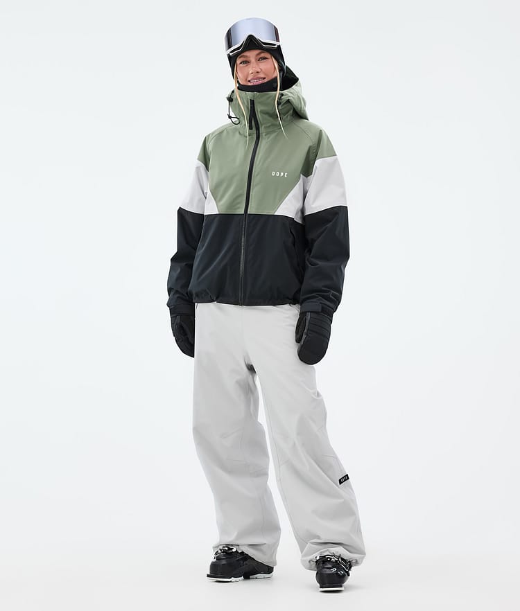 Dope Spartan W Ski Jacket Women Sport Moss Green/Light Grey/Black, Image 2 of 8