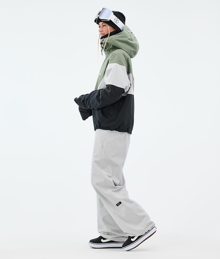 Dope Spartan W Snowboard Jacket Women Sport Moss Green/Light Grey/Black, Image 3 of 8