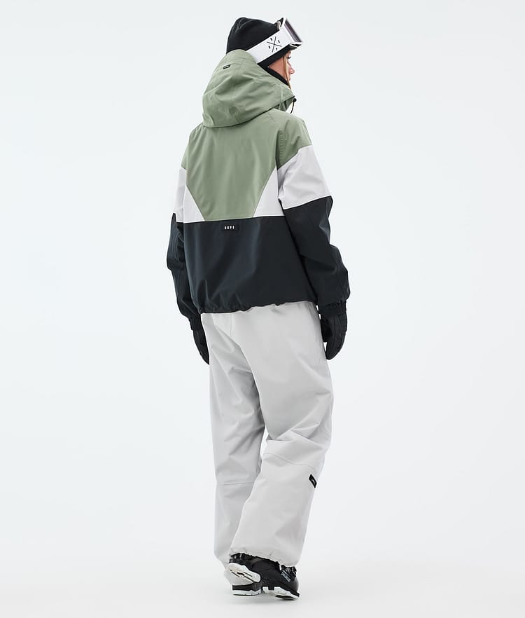 Dope Spartan W Ski Jacket Women Sport Moss Green/Light Grey/Black, Image 4 of 8