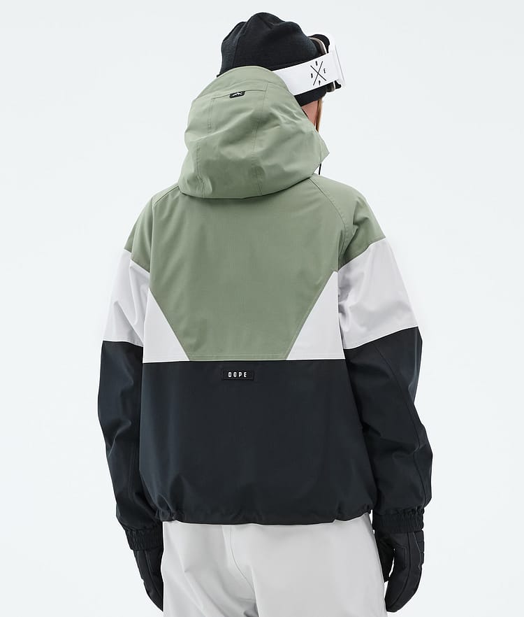 Dope Spartan W Ski Jacket Women Sport Moss Green/Light Grey/Black, Image 6 of 8