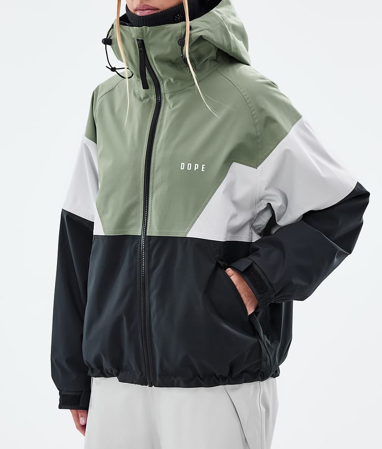 Dope Spartan W Ski Jacket Women Sport Moss Green/Light Grey/Black, Image 7 of 8