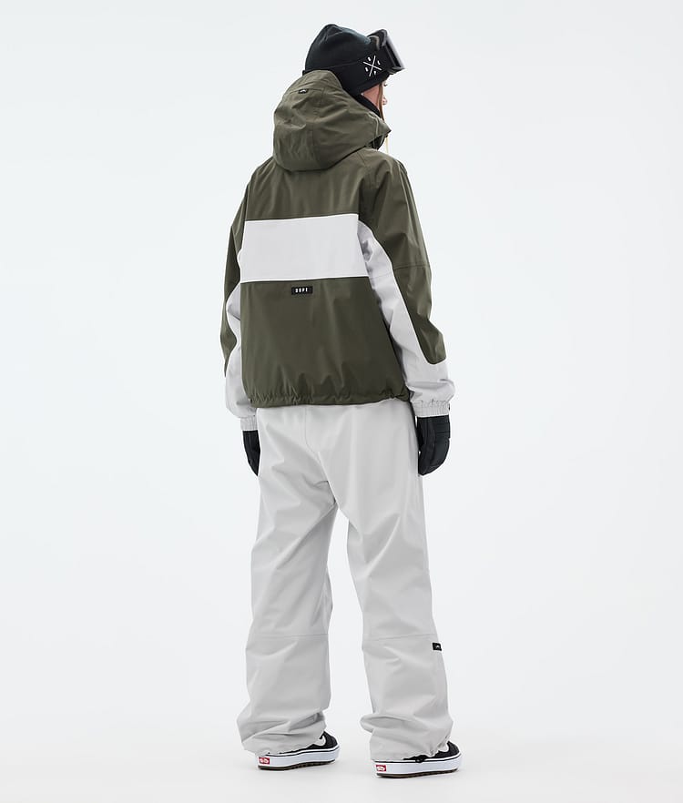 Dope Spartan W Veste Snowboard Femme Stripe Olive Green/Light Grey, Image 5 sur 9