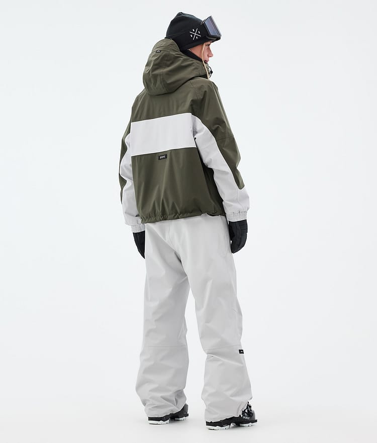 Dope Spartan W Kurtka Narciarska Kobiety Stripe Olive Green/Light Grey, Zdjęcie 5 z 9