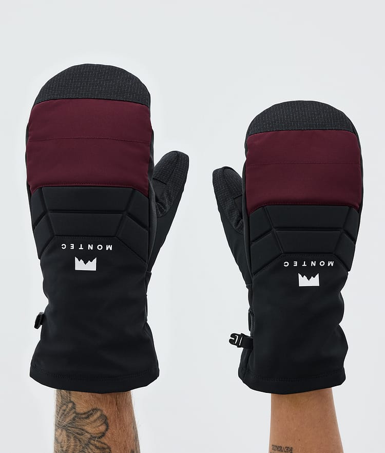 Montec Kilo Snow Mittens Burgundy, Image 1 of 4