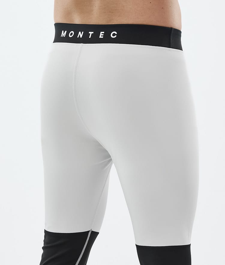 Montec Alpha Legginsy Termoaktywne Mężczyźni Light Grey/Black/Olive Green, Zdjęcie 6 z 7