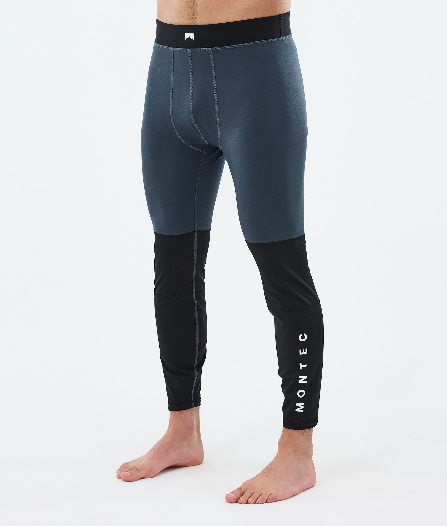 Montec Alpha Baselayer tights Herre - Metal Blue/Black