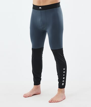 Montec Alpha Legginsy Termoaktywne Mężczyźni Metal Blue/Black