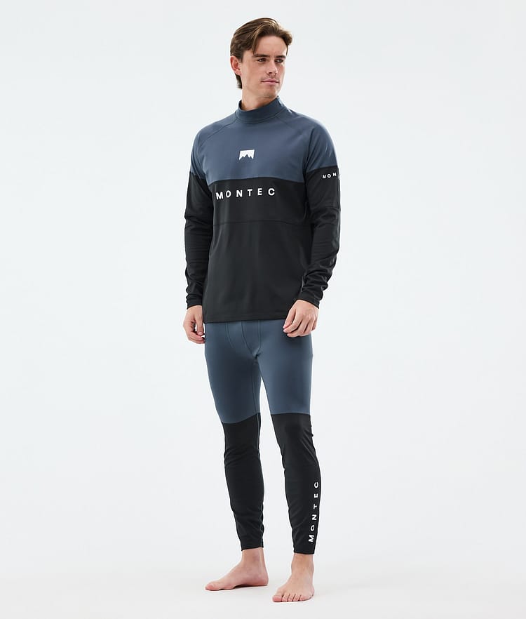 Montec Alpha Legginsy Termoaktywne Mężczyźni Metal Blue/Black, Zdjęcie 3 z 7