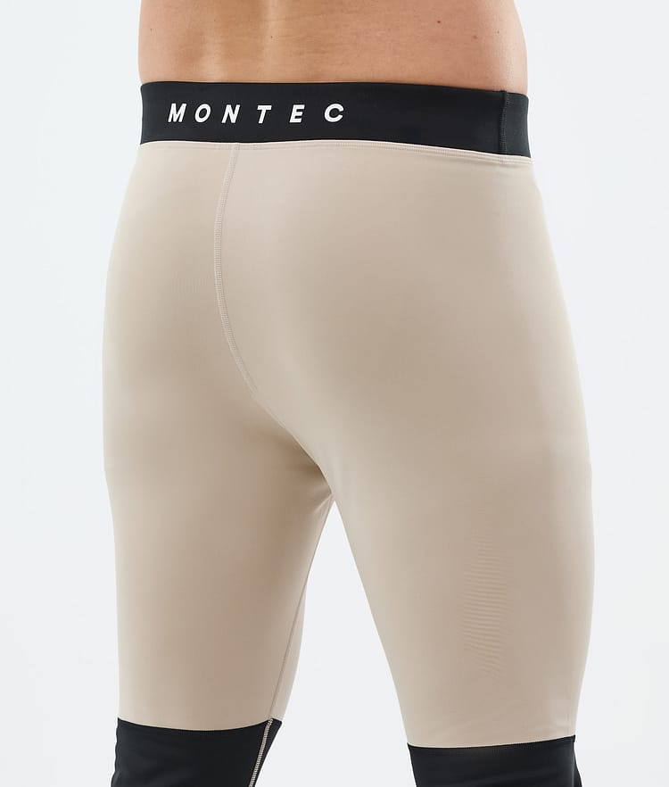 Montec Alpha Legginsy Termoaktywne Mężczyźni Sand/Black/Metal Blue, Zdjęcie 6 z 7