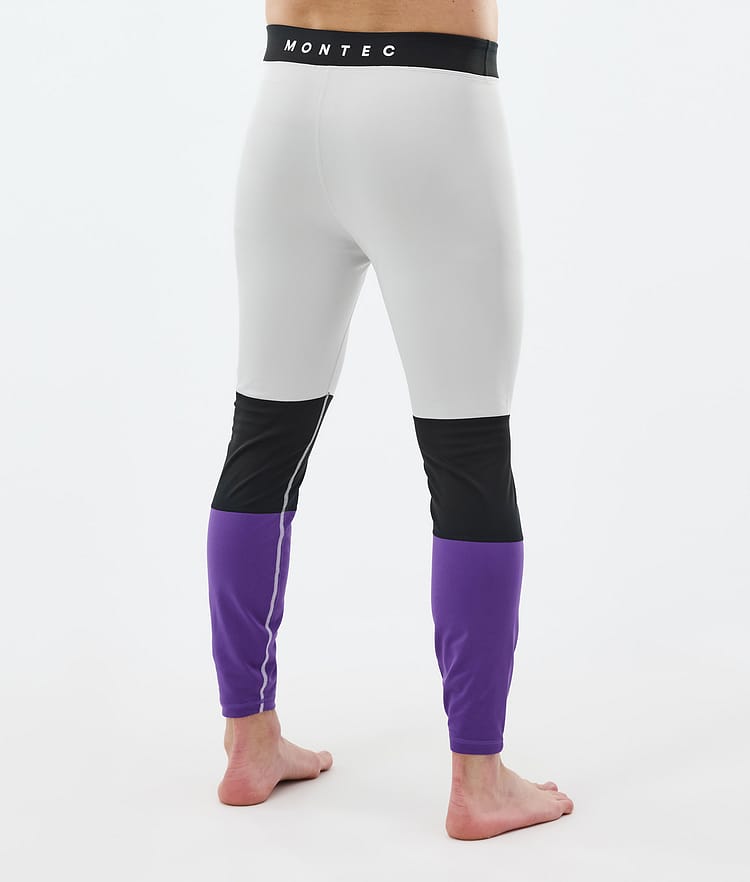 Montec Alpha Termokalhoty Pánské Light Grey/Black/Vivid Purple, Obrázek 2 z 7