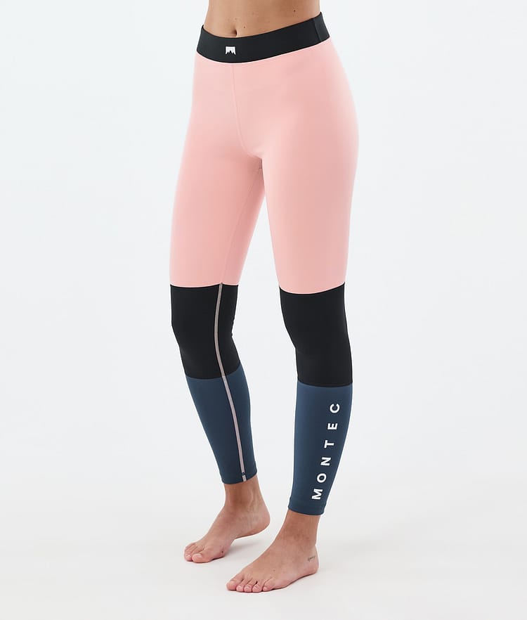 Montec Alpha W Pantalón Térmico Mujer Soft Pink/Black/Metal Blue, Imagen 1 de 7