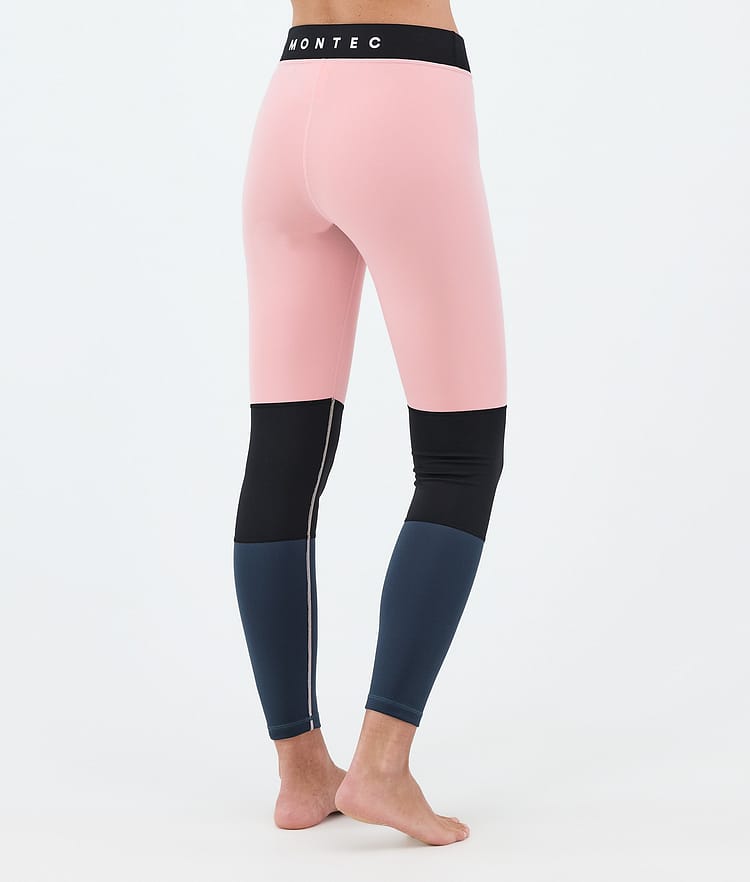 Montec Alpha W Basislaag Broek Dames Soft Pink/Black/Metal Blue, Afbeelding 2 van 7