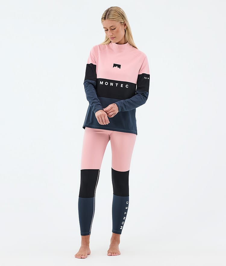 Montec Alpha W Basislaag Broek Dames Soft Pink/Black/Metal Blue, Afbeelding 3 van 7