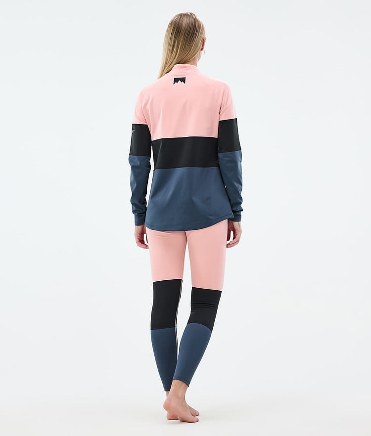 Montec Alpha W Pantalón Térmico Mujer Soft Pink/Black/Metal Blue, Imagen 4 de 7