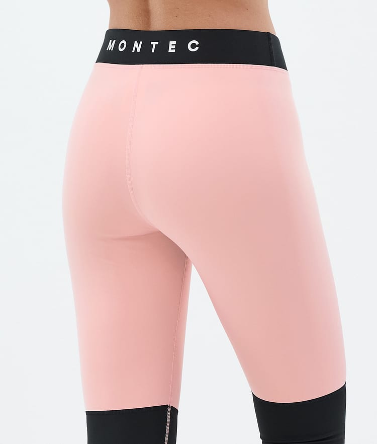 Montec Alpha W Pantalón Térmico Mujer Soft Pink/Black/Metal Blue, Imagen 6 de 7