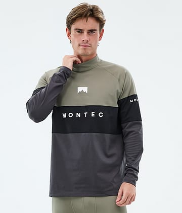 Montec Alpha Base Layer Top Greenish/Black/Phantom