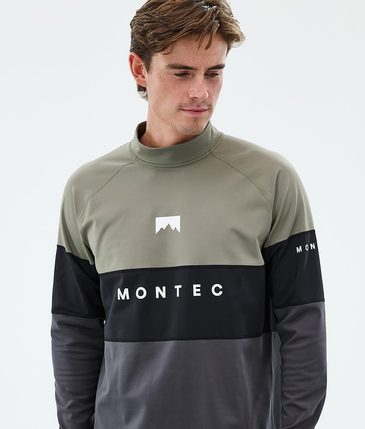 Montec Alpha Maglia Termica Uomo Greenish/Black/Phantom, Immagine 2 di 5