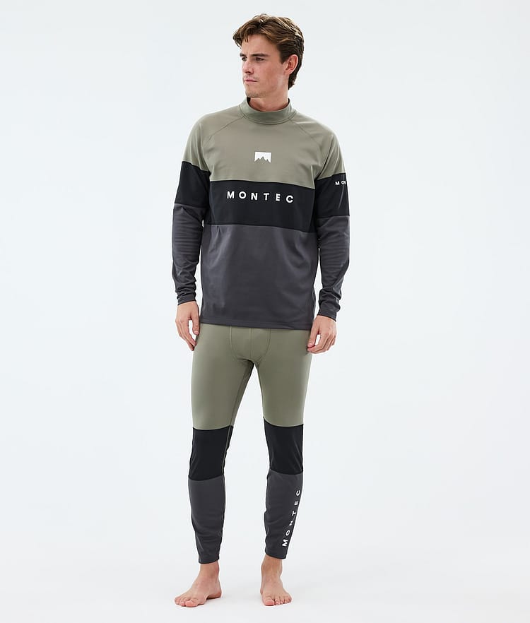 Montec Alpha Maglia Termica Uomo Greenish/Black/Phantom, Immagine 3 di 5