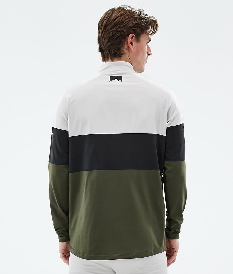 Montec Alpha Funktionsshirt Herren Light Grey/Black/Olive Green, Bild 5 von 5