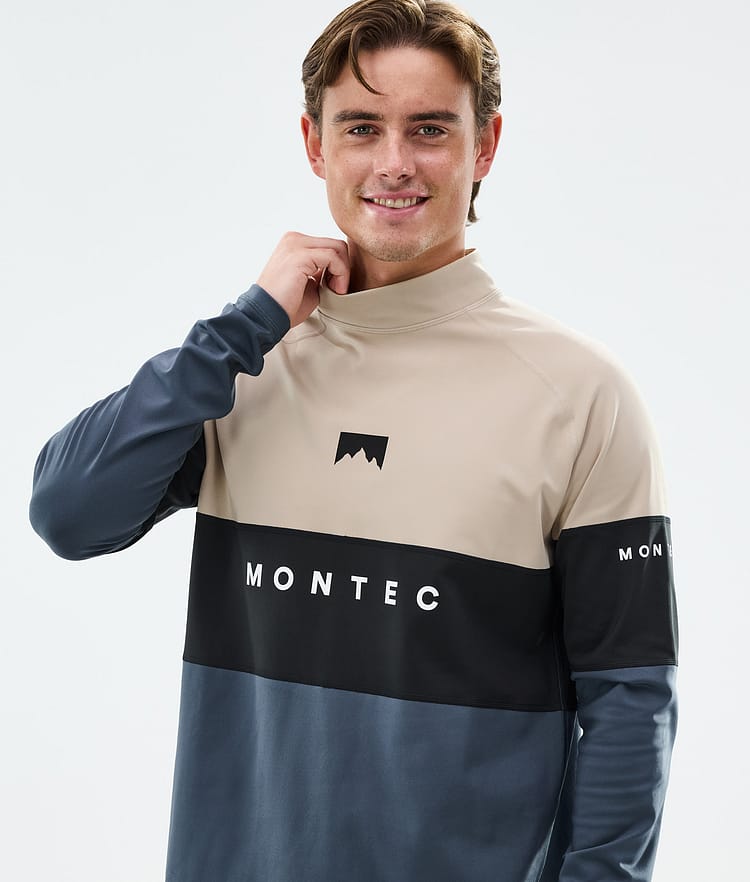 Montec Alpha Funktionsshirt Herren Sand/Black/Metal Blue, Bild 2 von 5