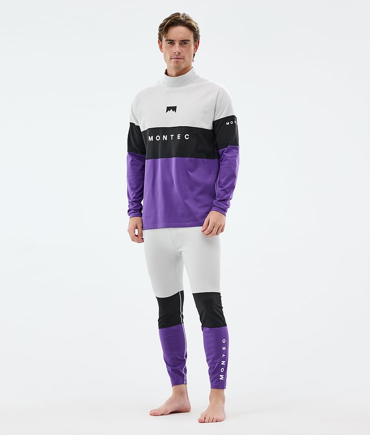 Montec Alpha Funktionsshirt Herren Light Grey/Black/Vivid Purple, Bild 3 von 5