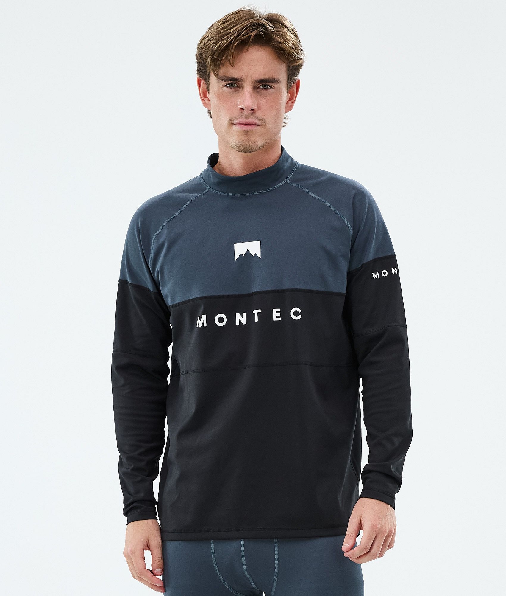 Montec Alpha Top Termiczny Mężczyźni - Metal Blue/Black
