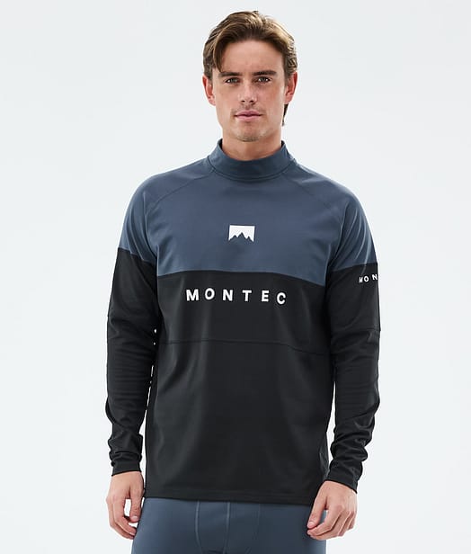 Montec Alpha Top Termiczny Mężczyźni Metal Blue/Black