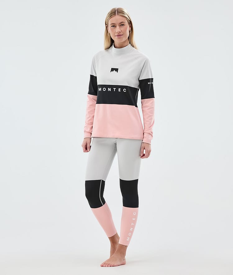 Montec Alpha W Camiseta Térmica Mujer Light Grey/Black/Soft Pink, Imagen 3 de 5