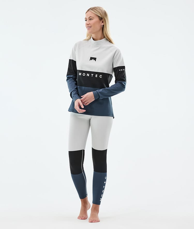 Montec Alpha W Basislaag Top Dames Light Grey/Black/Metal Blue, Afbeelding 3 van 5