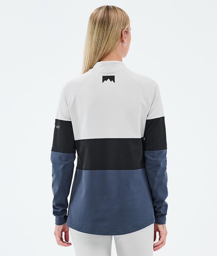 Montec Alpha W Maglia Termica Donna Light Grey/Black/Metal Blue, Immagine 5 di 5
