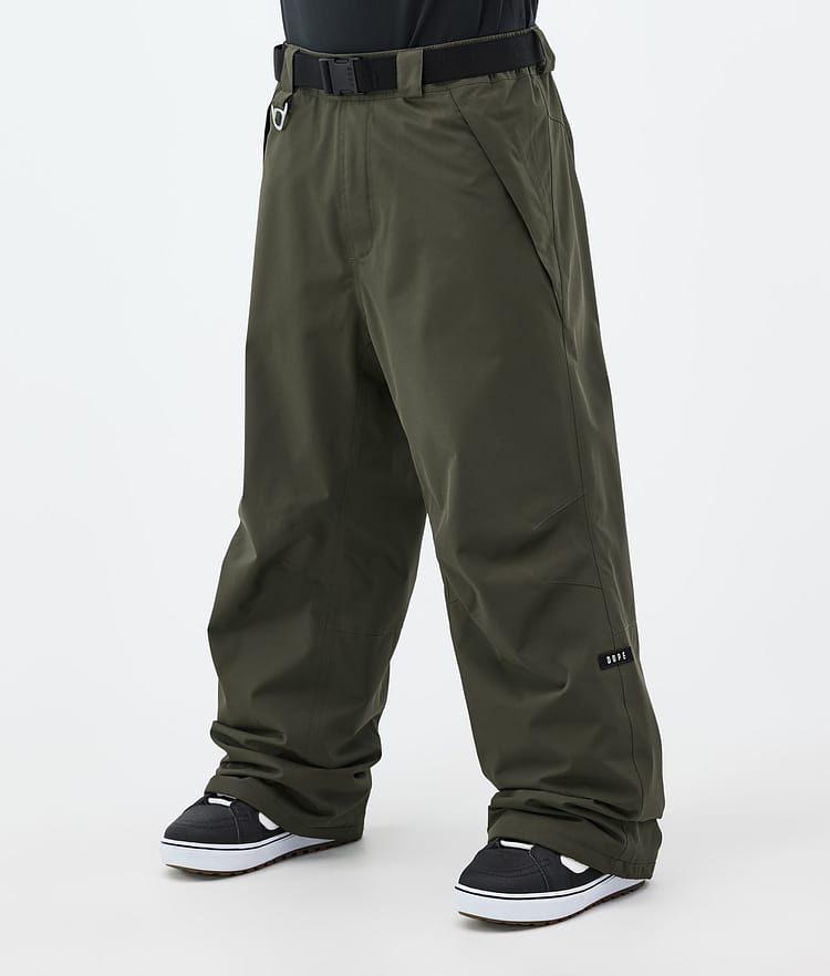 Dope Big Snowboard Pants Men Olive Green, Image 1 of 5