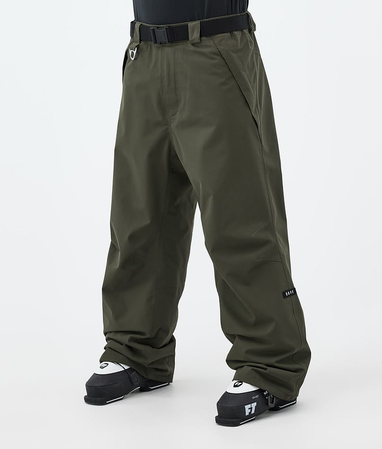 Dope Big Ski Pants Men Olive Green, Image 1 of 5