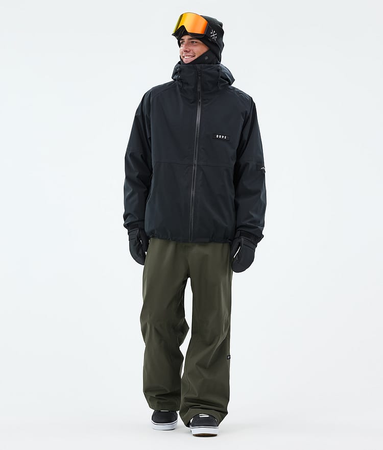 Dope Big Snowboard Pants Men Olive Green, Image 2 of 5