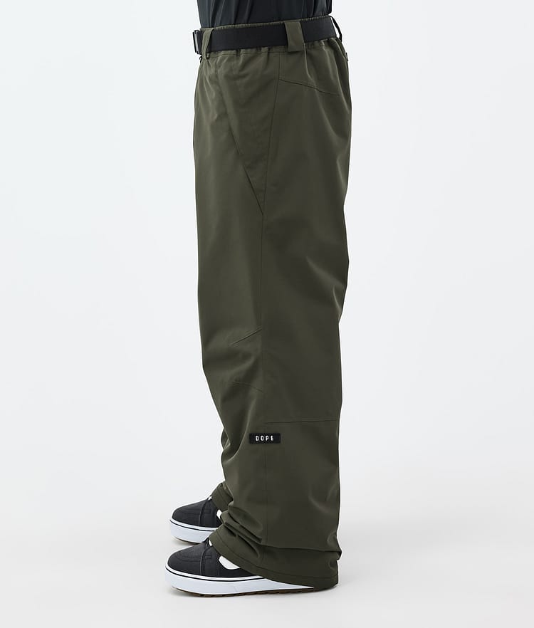 Dope Big Snowboard Pants Men Olive Green, Image 3 of 5