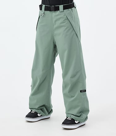 Dope Big W Pantalon de Snowboard Femme Faded Green