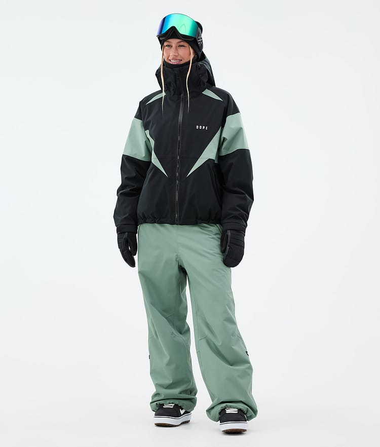 Dope Big W Snowboard Pants Women Faded Green, Image 2 of 5