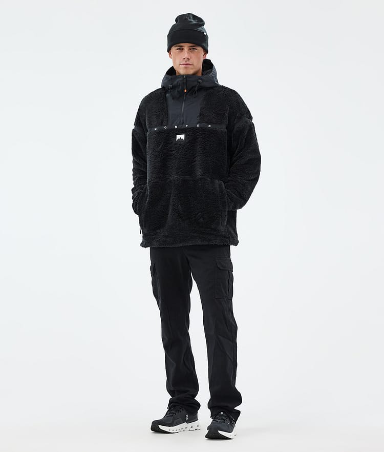 Montec Uniform Pile con Cappuccio Uomo Black, Immagine 3 di 6
