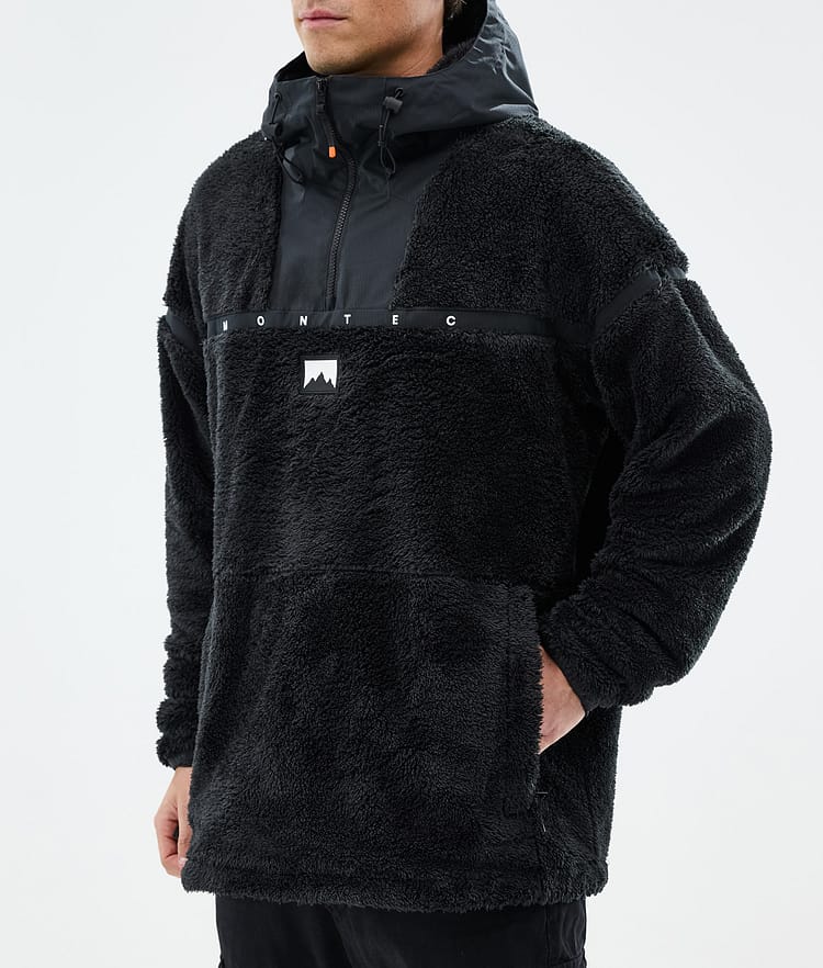 Montec Uniform Pile con Cappuccio Uomo Black, Immagine 6 di 6