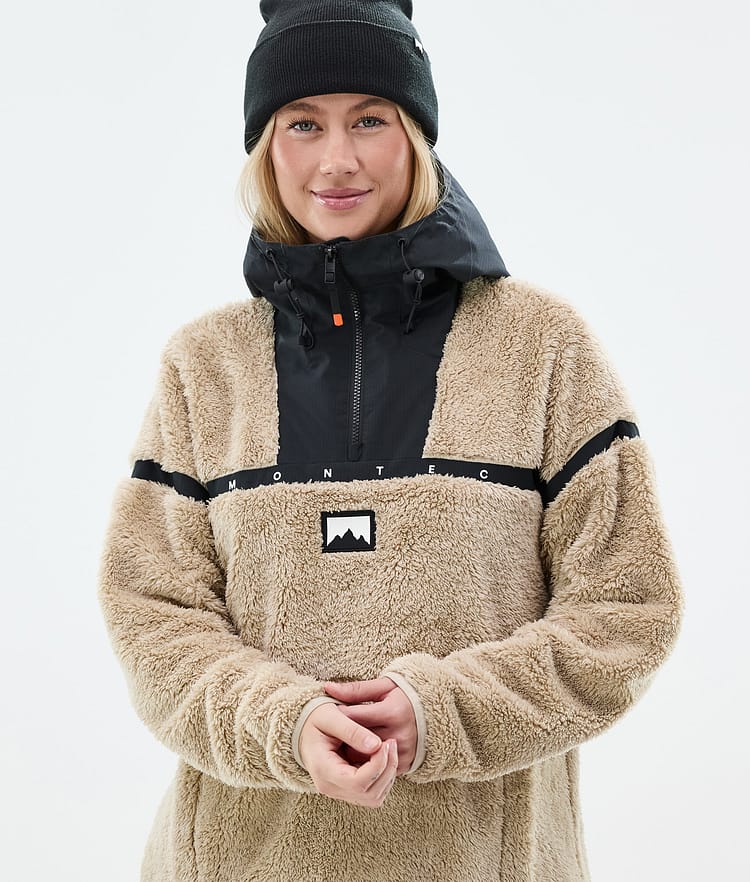 Montec Uniform W Fleece Hoodie Dames Sand/Black, Afbeelding 2 van 6