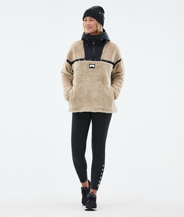 Montec Uniform W Fleece Hoodie Dames Sand/Black, Afbeelding 3 van 6