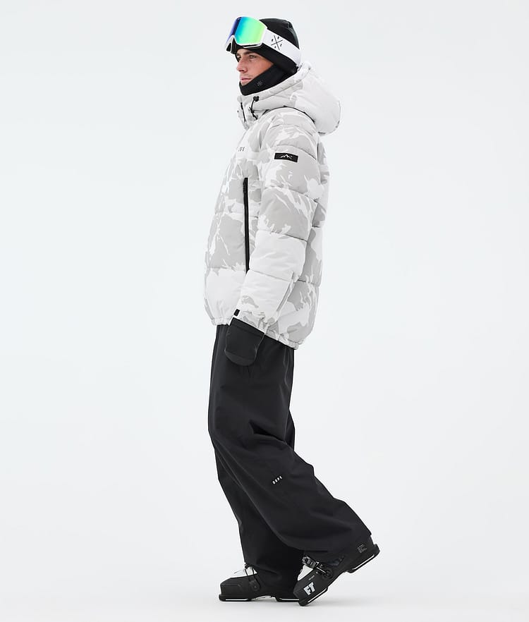 Dope Puffer Ski Jacket Men Grey Camo, Image 4 of 9