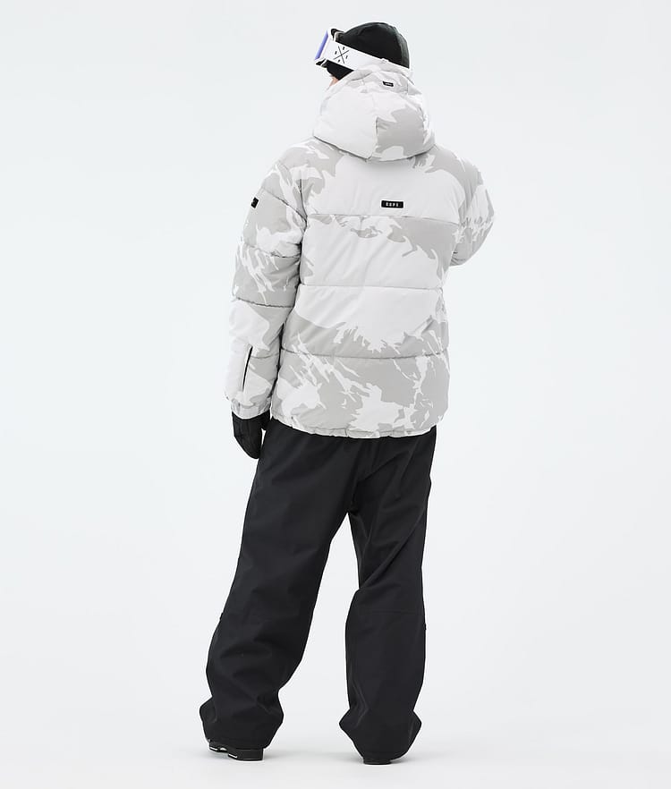 Dope Puffer Ski Jacket Men Grey Camo, Image 5 of 9