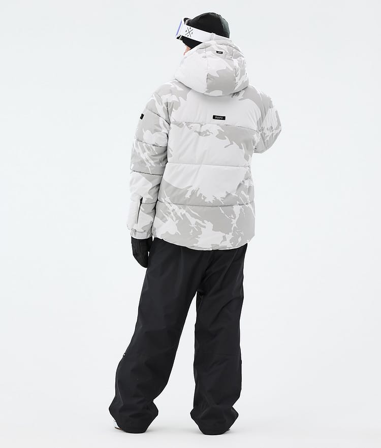 Dope Puffer Snowboard Jacket Men Grey Camo, Image 5 of 9