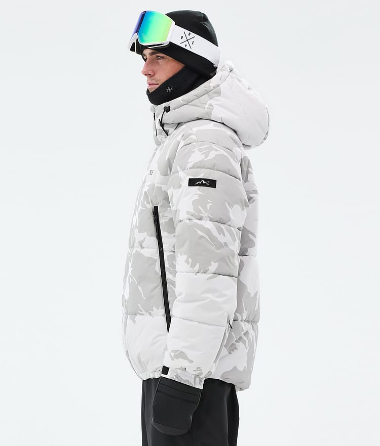 Dope Puffer Ski Jacket Men Grey Camo, Image 6 of 9