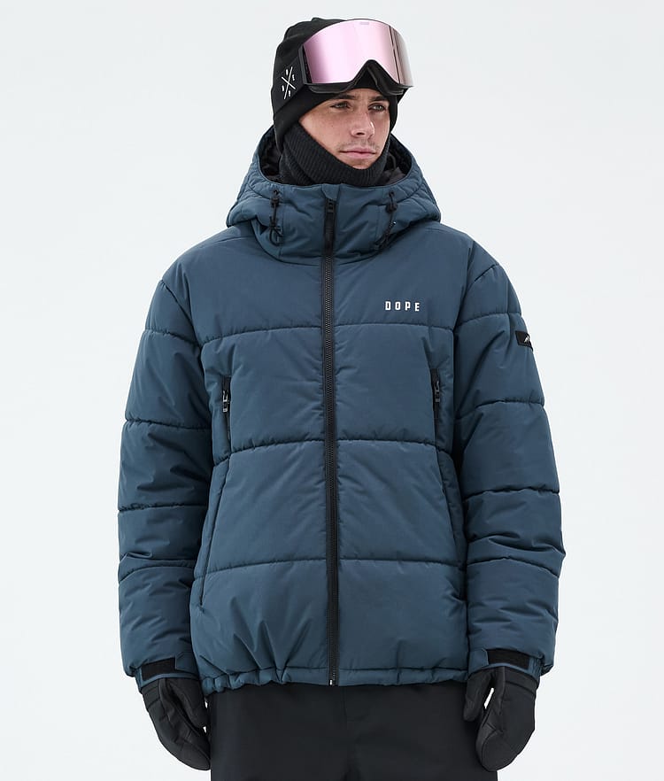Dope Puffer Snowboard Jacket Men Metal Blue, Image 1 of 9
