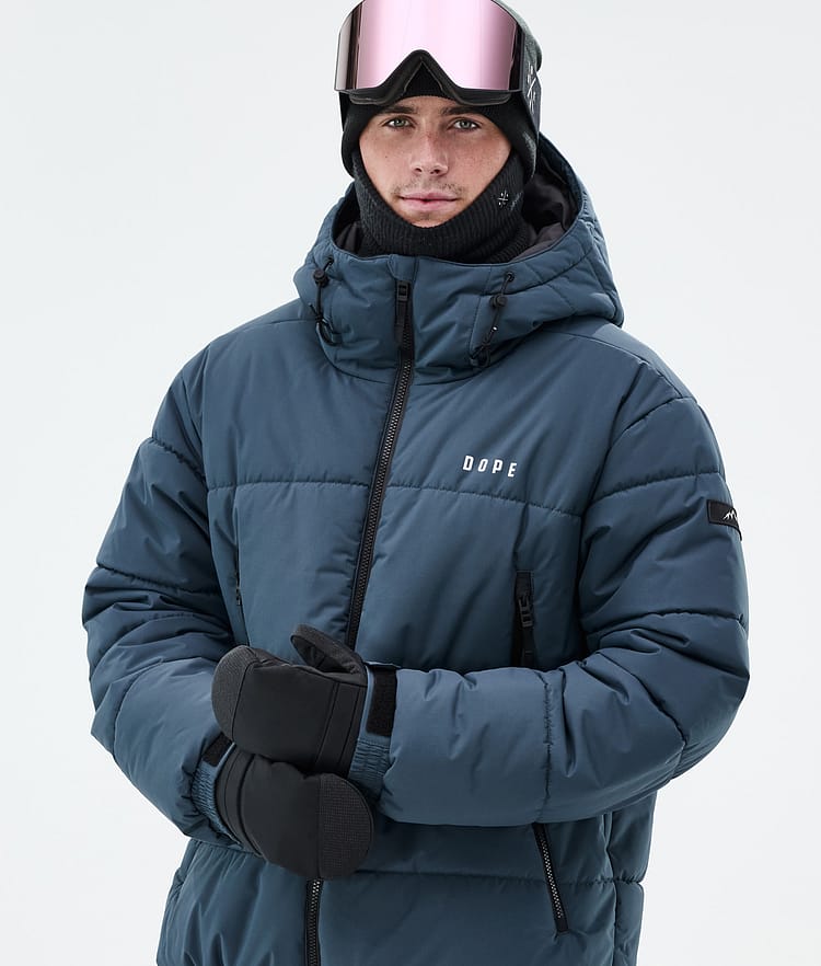 Dope Puffer Ski Jacket Men Metal Blue, Image 2 of 9