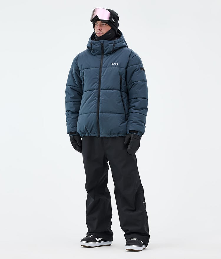 Dope Puffer Snowboard Jacket Men Metal Blue, Image 3 of 9
