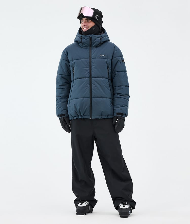 Dope Puffer Ski Jacket Men Metal Blue, Image 3 of 9